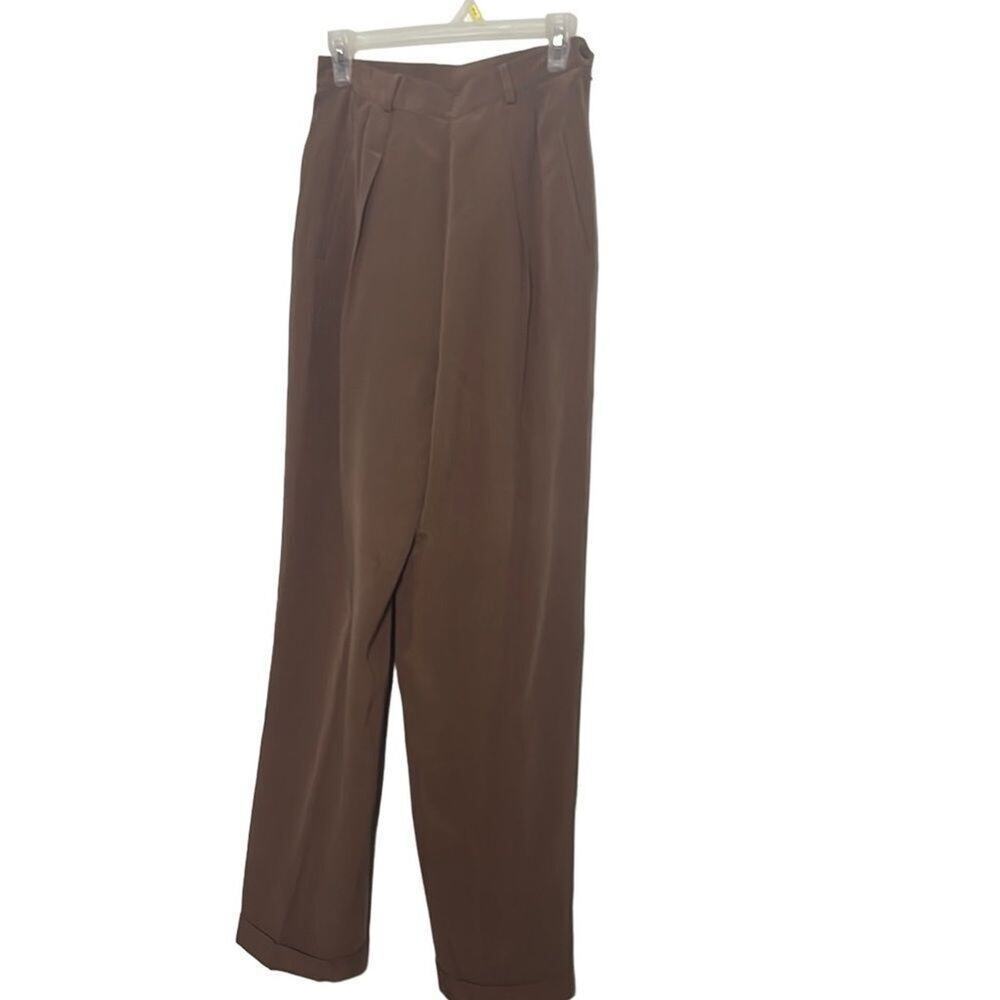 ANN TAYLOR 100% SILK HIGH WAIST TROUSERS PANTS SIZE 8